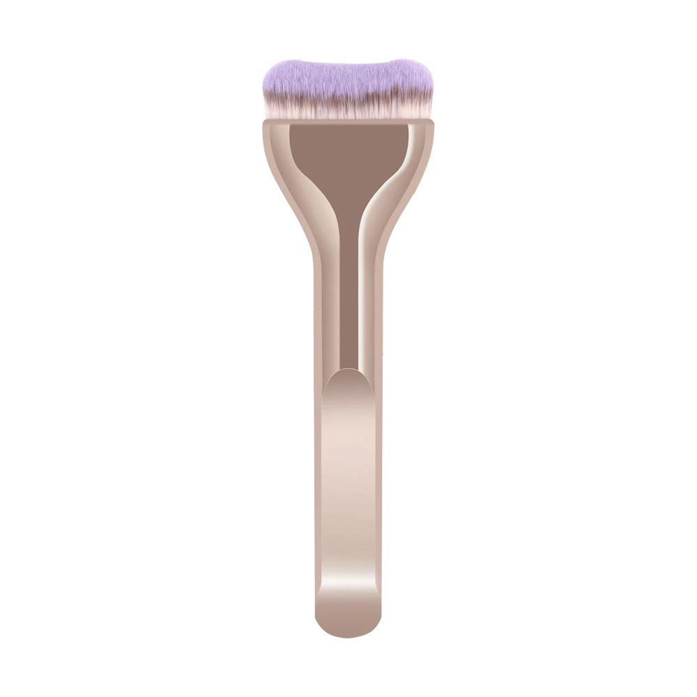 Ultra-Thin Tongue-Shaped Streak-Free Foundation & Concealer Brush with Soft Bristles