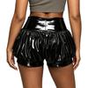 Womens Patent Leather Bubble Shorts