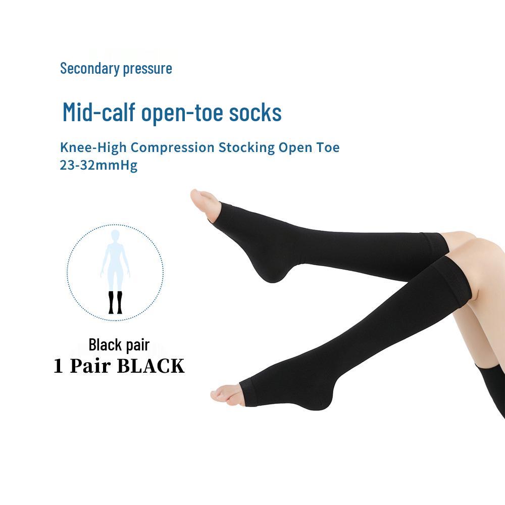Class II Compression Calf-Length Socks for Varicose Vein & Thrombosis Prevention