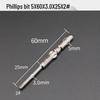 GOOD801 Electric Phillips Head Screwdriver Bit, 5mm Shank, 3mm Magnetic, 60mm Length