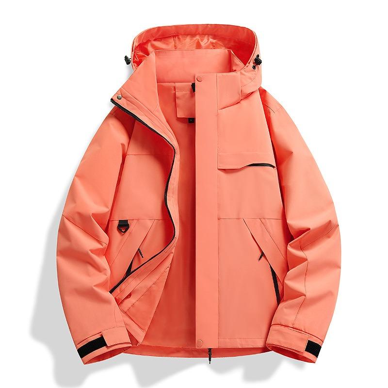 Jacket women's outdoor hiking suit fleece liner windproof and waterproof three-in-one jacket men's customization