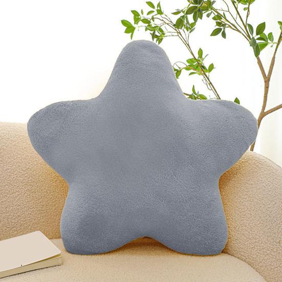 Stjerneformet pute Myk plysj pyntepute Dekorativ stjernepute for seng Fluffy stjerneformet pute for barnerom stue