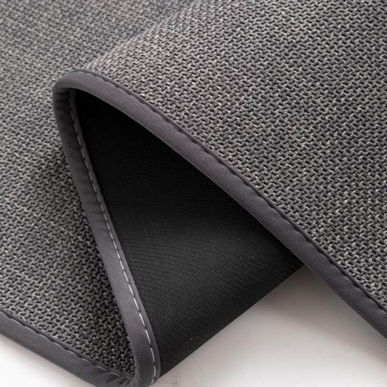 Linen Floor Mat 23.6"x15.8" Non Slip Kitchen Rug Absorbent Quick-Dry Bathroom Mat for Home Office Entrance Entryway Bedroom