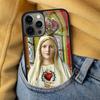 Virgin Maria Soft Phone Case for iPhone 17 Air 16e Pro max 15 Pro 13 14 Plus 11 12 MagSafe Magnetic Coque