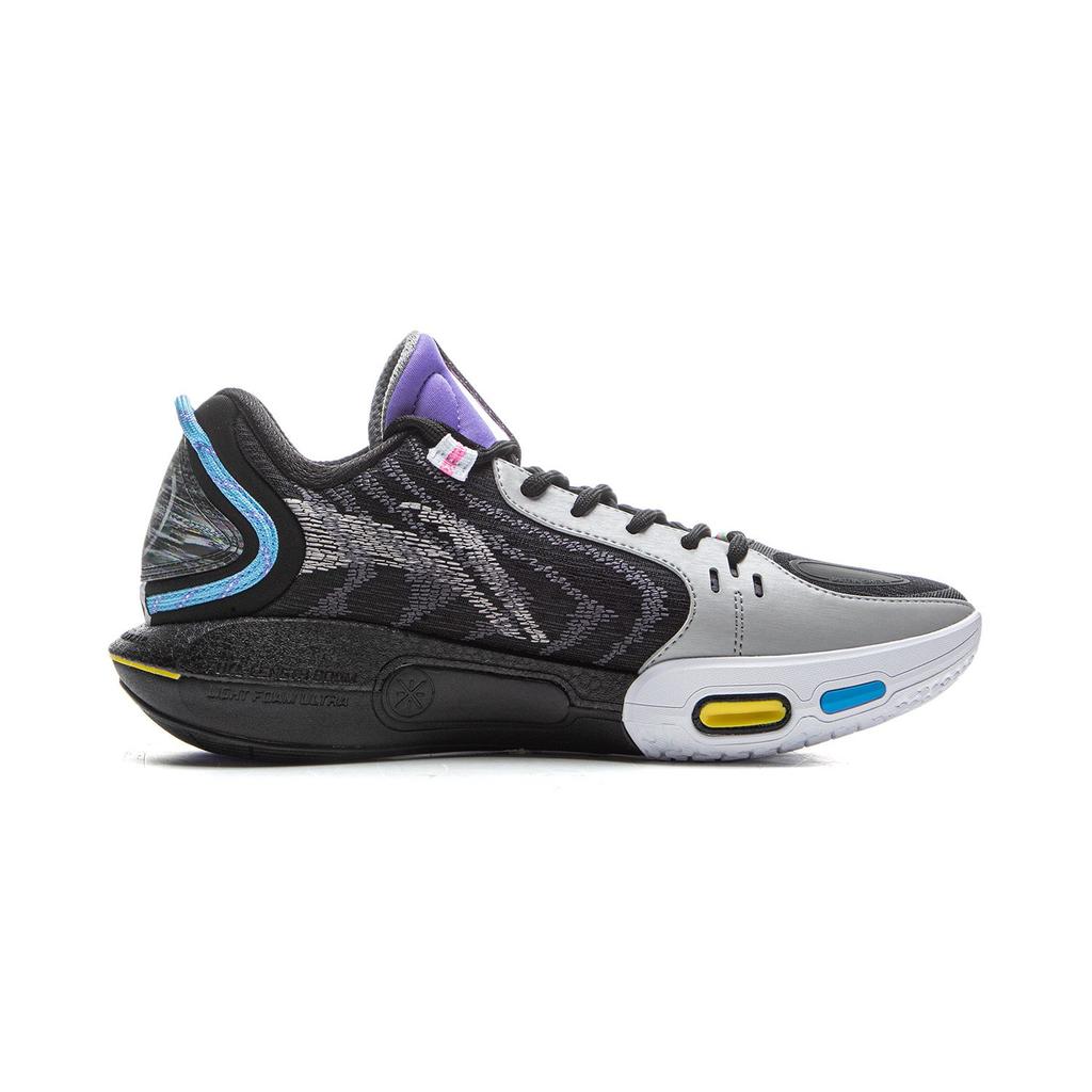 Li Ning Wade Shadow 7 Low top Basketball Shoes Men's Black Gray ABPV011-4