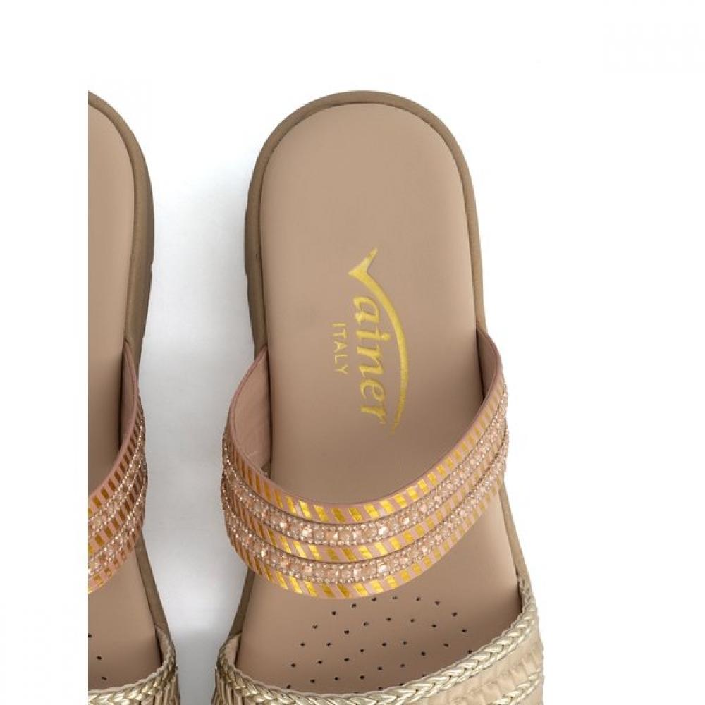 Vainer Women S Comfort Mule Pink Gold 359f0v1po