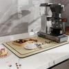 Kitchen Countertop Dish Drying Mat Absorbent Quick-Dry Cup Mat Heat-Resistant Oil-Resistant Non-Slip for Home Use