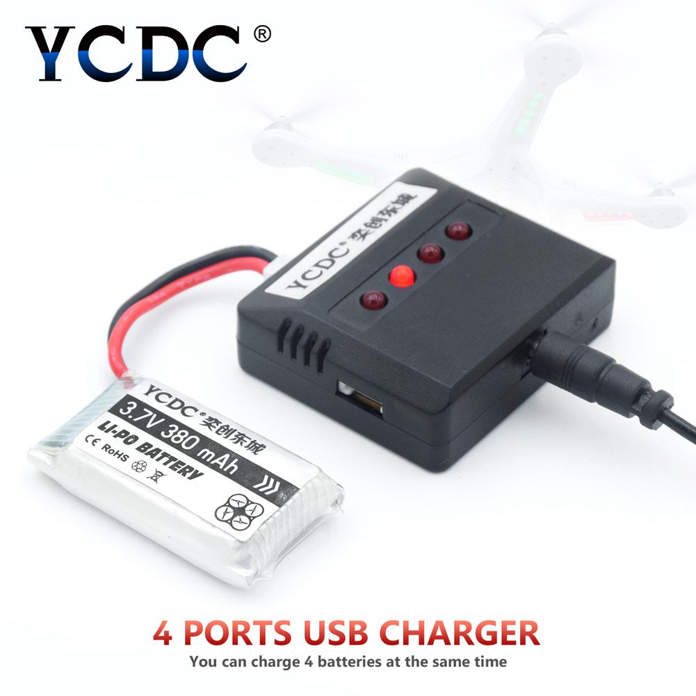 5V USB Quadcopter Battery Charger 4ports For MJX F47 F48 WLtoys V931