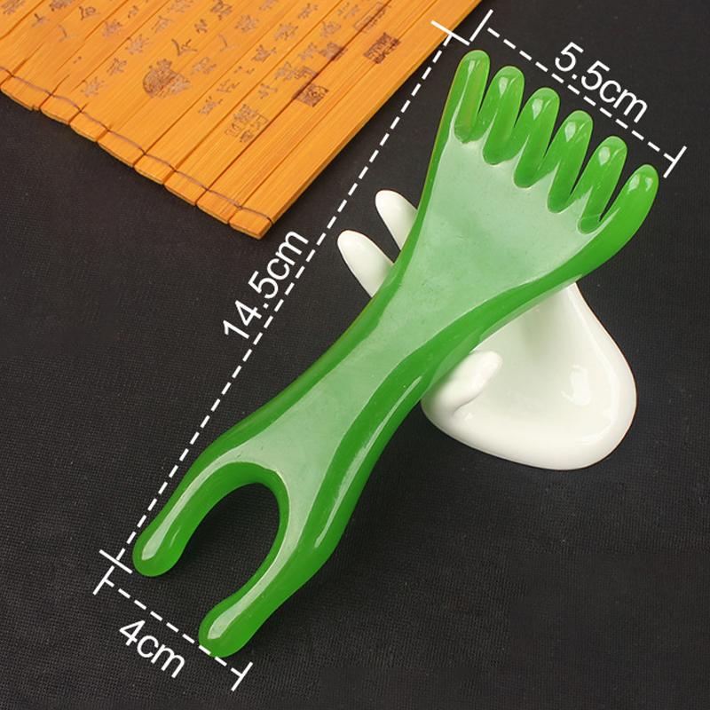 Resin Massage Comb, Manual Head & Face Massager For Scalp Nose Ears Eyes, Lightweight Portable For Home Office Travel