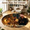 The Mummy Personalized Round Rug Support Custom Name, Soft Home Decor Mat