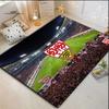 VfB Stuttgart Football Stadium Fans Area Rug, Non Slip Floor Mat for Living Room Bedroom Soccer Fan Home Decor