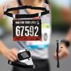 Ceinture Porte-Numéro de Course avec 6 Boucles pour Gels Triathlon Marathon Cyclisme Sacoche de Ceinture Porte-Dossard Sportif