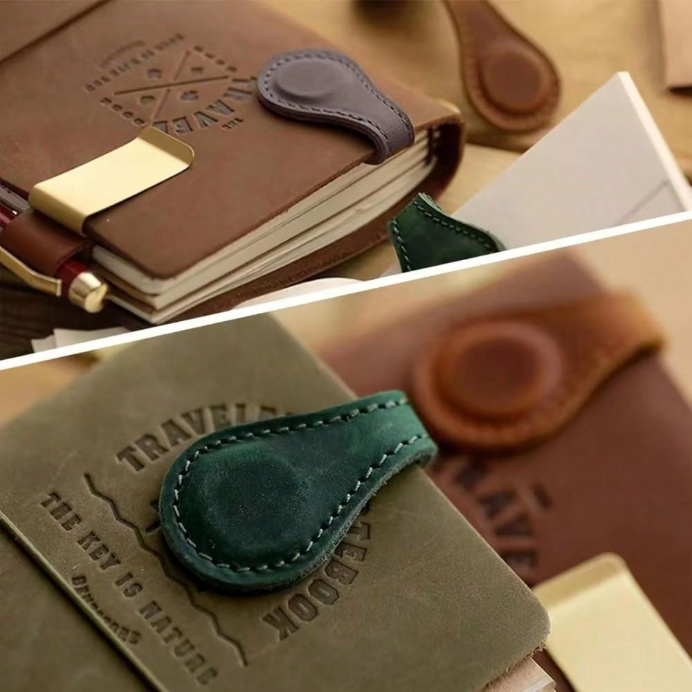 Magnetic Leather Bookmark, 1 Pc Colorful Leather Magnet Book Marks Page Markers Retro Magnet Bookmark Clips Reading Supplies Gift for Reading