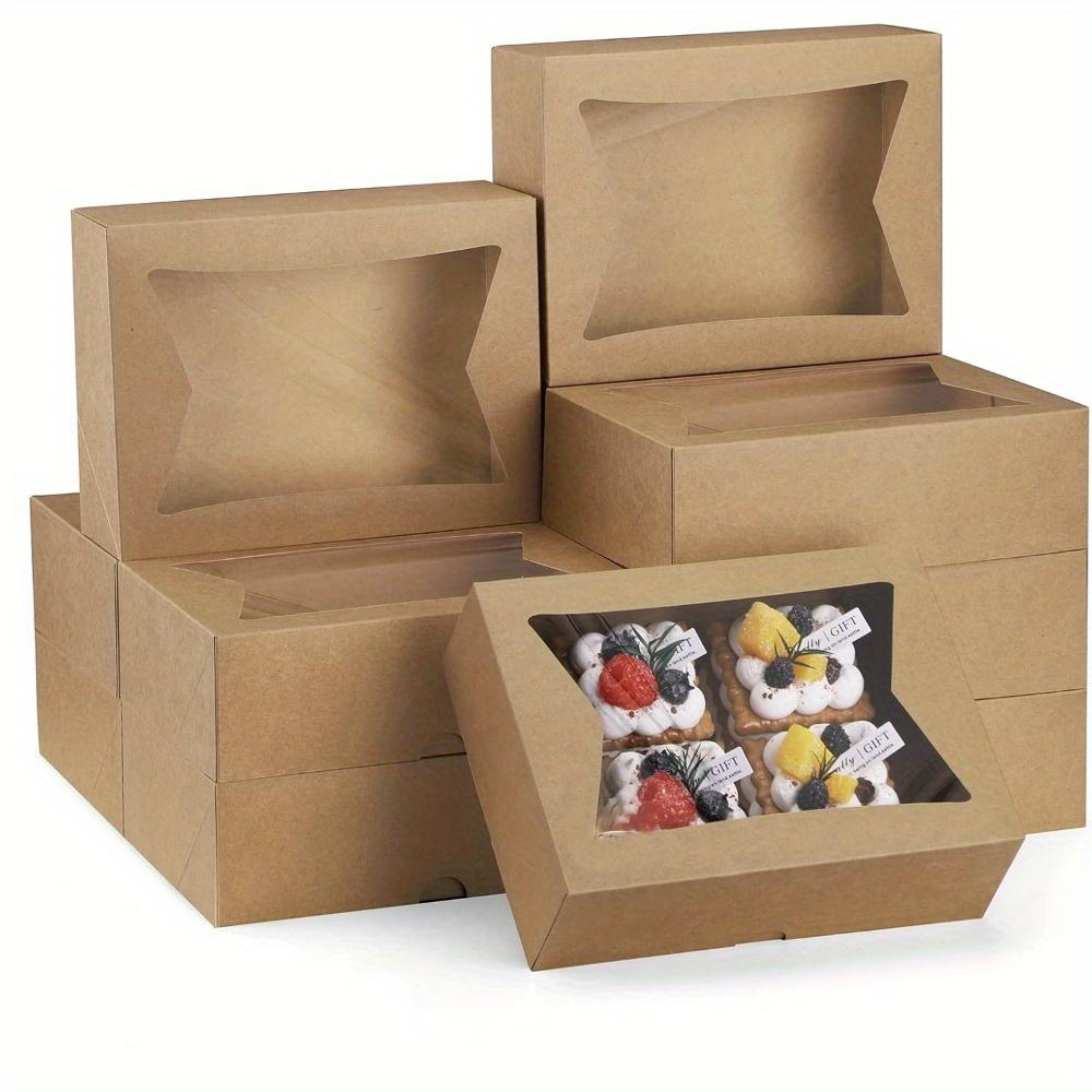 

18 шт. Подарочная упаковка коробки для печенья коробки для печенья с окном для свадьбы вечеринки дня рождения годовщины 18pcs 8*6*2.5in хаки