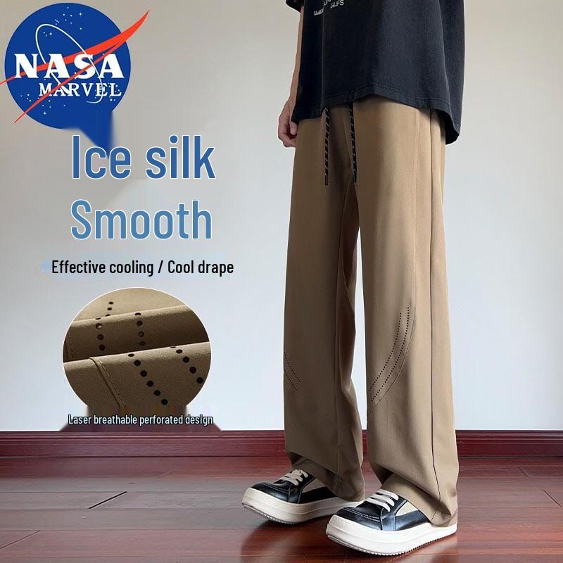 NASA MARVEL Men s Summer Ice-Cool Breathable Straight-Leg Casual Pants XL