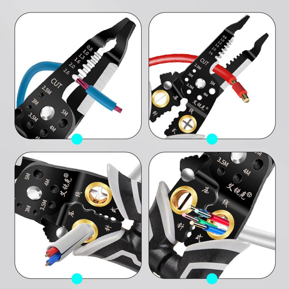 Cleste Multifunctional Universal pentru Dezizolat Cabluri, Profesional pentru Electricieni, Anti-Alunecare, pentru Mentenanță, Durabil, Unealtă Hardware