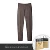 Men's Extra Thick Fleece-Lined Mulberry Silk Wool Long Johns for Autumn and Winter - Warm, Seamless Base Layer Pants