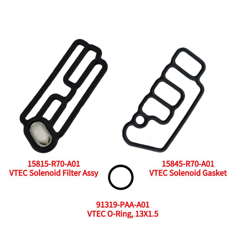 Solenoid Gasket Head Cylinder Replacement VTEC 15815-R70-A01 15845-R70-A01 91319-PAA-A01 Accessories Parts Outdoor