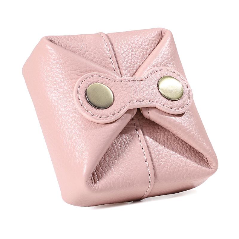 Japan And Korea Lipstick Storage Bag, Multi-Functional Earphones, Small Bean Bag, Cowhide Fashion, Portable Coin Change Bag, Urban Simplicity