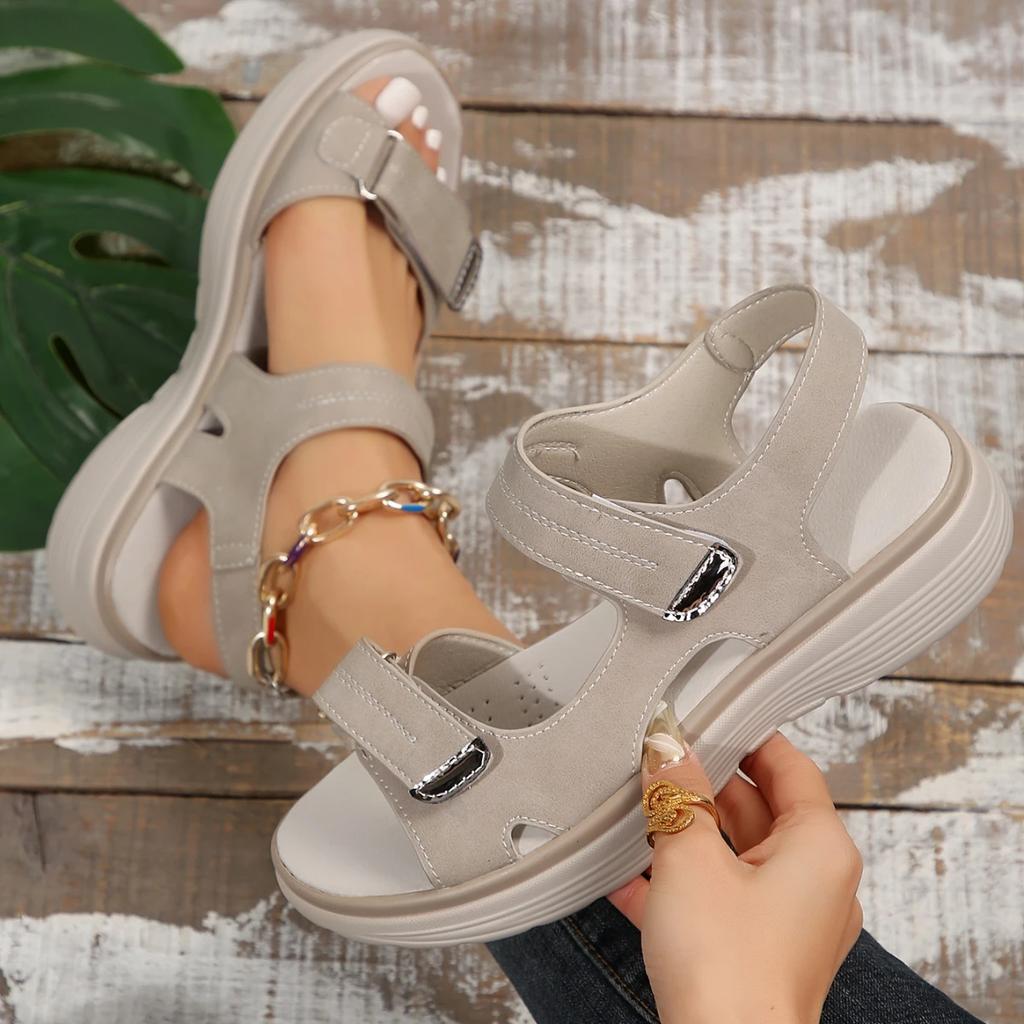 Fashion 2024 New Trend Elegant Women Lightweight Wedges Sandals Big Size Women Sport Style Shoes Comfortable Anti-slip Platform Sandals