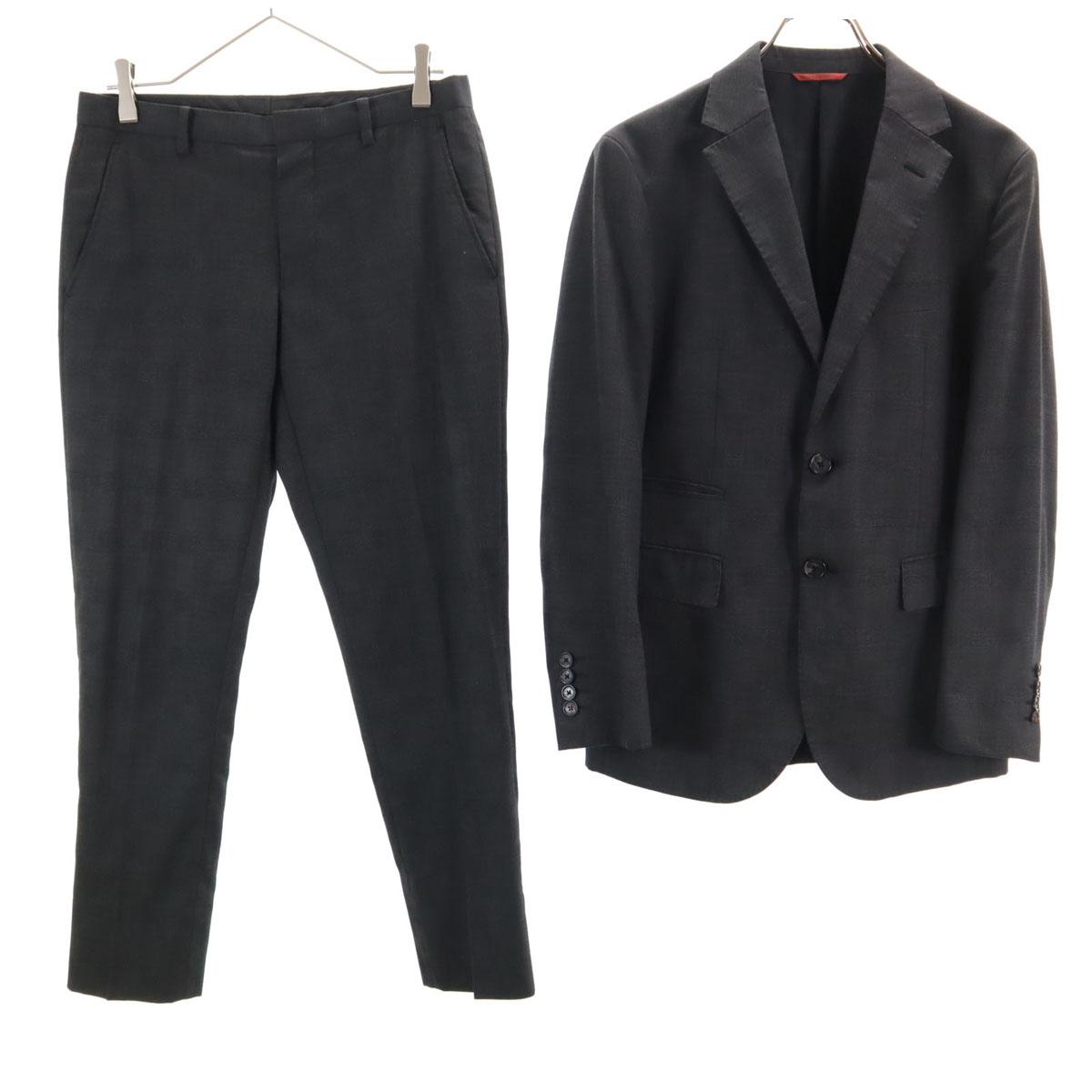 

Костюмный комплект BLACK LABEL CRESTBRIDGE из шерстяной смеси с клетчатым узором Sanyo Shokai Мужской Б/У