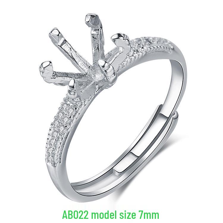 

Овальные оправы для колец из серебра с покрытием 18-каратным золотом для мужчин и женщин с инкрустацией жадеитом и янтарем Adjustable Open Size