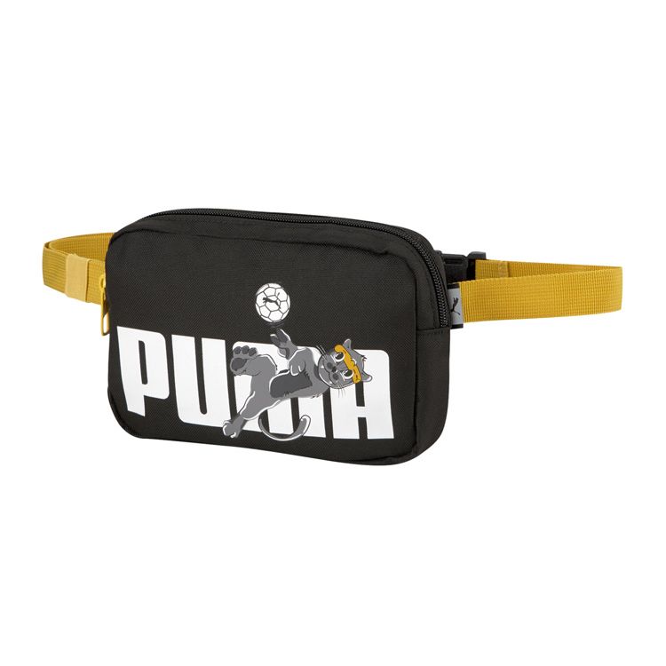 Puma Cartoon Fabric Waist Bag Regular Unisex Couple Unisex bags Black 077968-03 Black