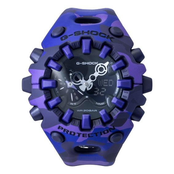 Casio G-Shock Analog Digital Resin Strap Black Dial Quartz GA-V01CMG-6A 200M Men's Watch
