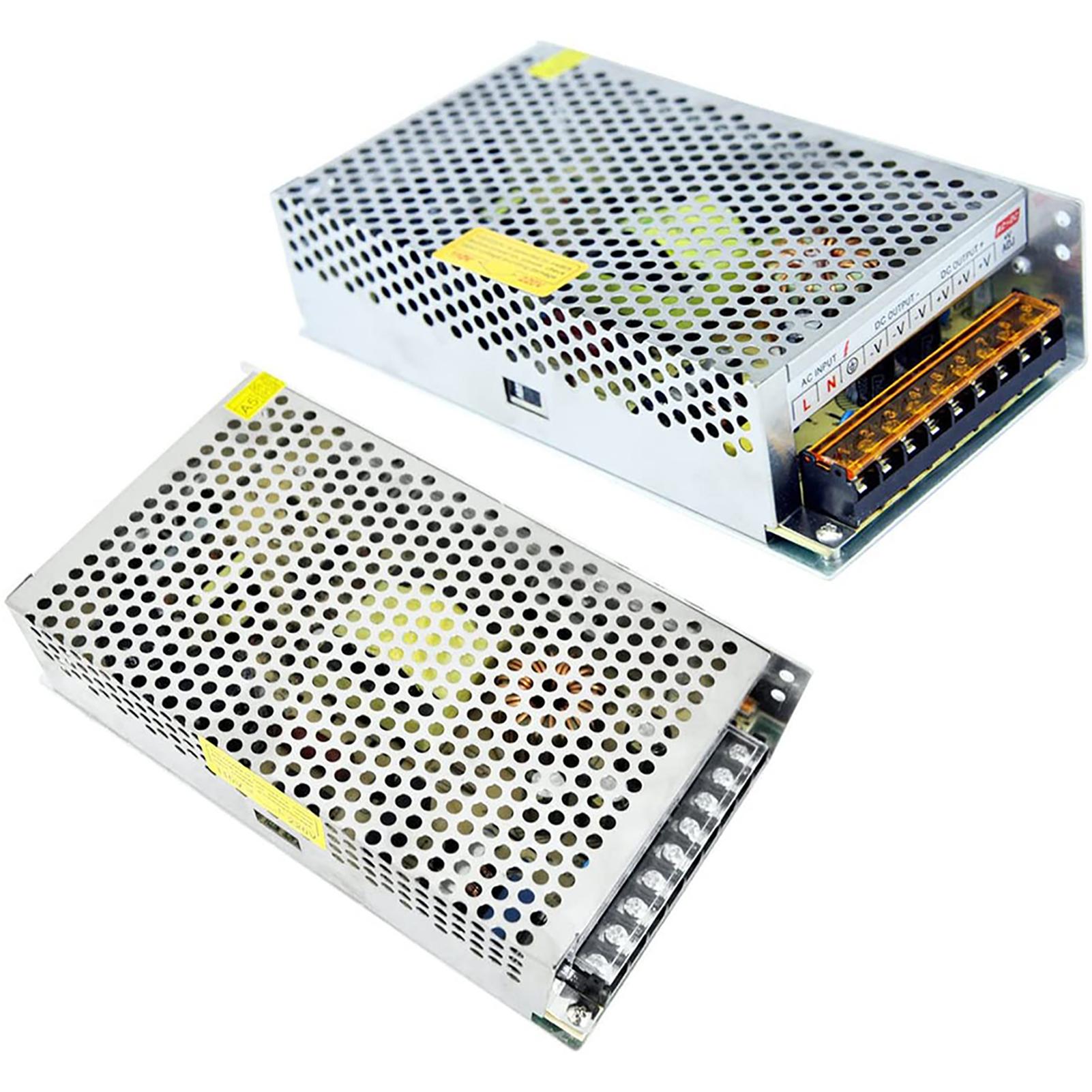 

12V 30A Universal Regulated Switching Type Power Supply with Temperature Control for LED Strip білий