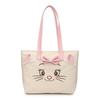 Mary Cat Cartoon Tote Bag With Bow For Daily Use And Storage
