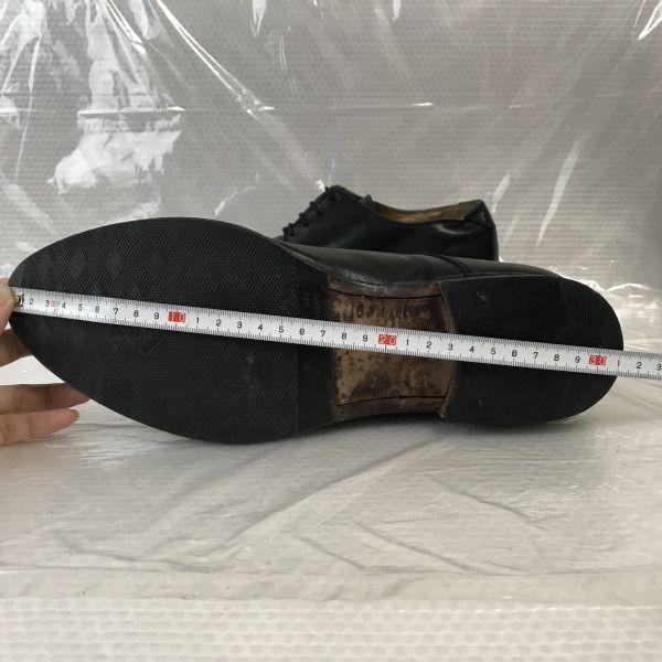 90s? Made In Italy PIENZA Leather Plain Toe McKay Construction 43 / 27.5-28.0cm / Black Dress Shoes