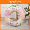 Hot Selling Classical Natural Floral Print Pink Thick Pvc Inflatable Swim Ring Pool Safety Ring Wholesale 60 70 80 90
