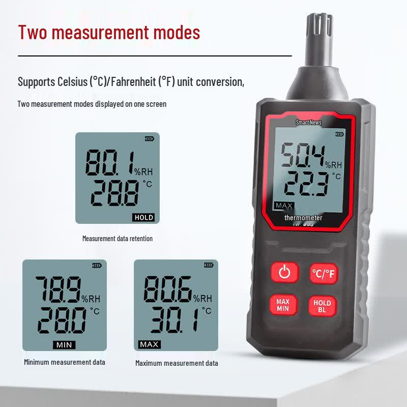 Jingmingshu NF-563 High-Precision Temperature & Humidity Meter (CN version)