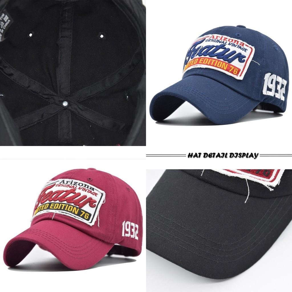 Stylish Round Top Large Brim Baseball Cap For Couples Outdoor Sun Protection Hat