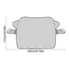 Windshield Snow Cover Foldable All Weather Heavy Duty Magnetic Automotive Snow Cover Ice Guard For Vehicle Truck SUV RV Sedan