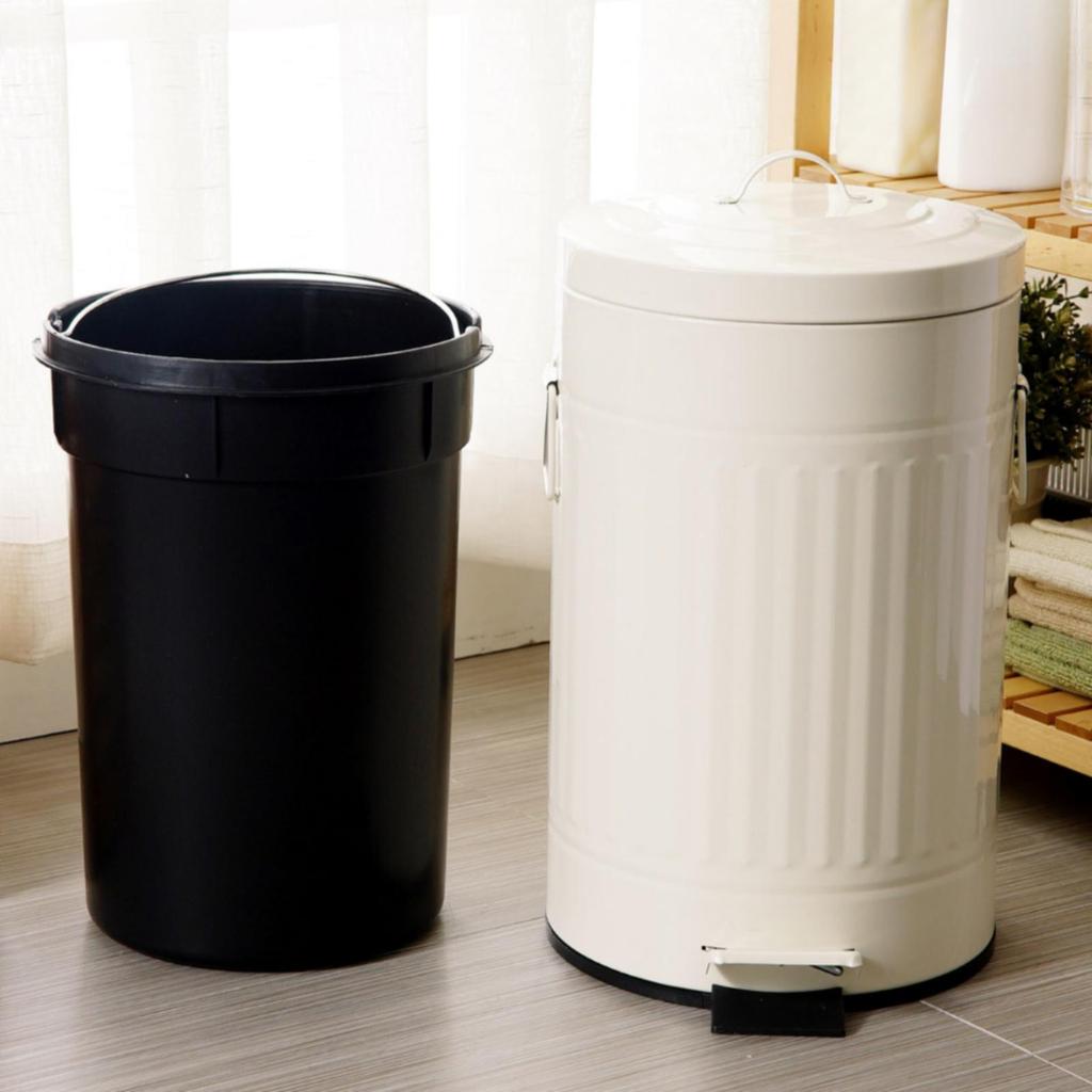Trash Can with Foot Pedal Quiet Step Easy to Clean for Bedroom, Office
