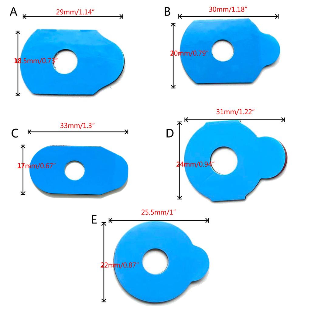 1000Pcs Optical Eyeglasses Lens Anti-Slip Blocking Pads Sticker Tape No Remains
