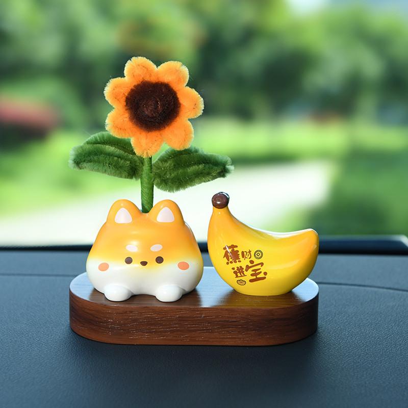 Decoração de Carro com Flor de Resina com Design Criativo para Meninas Casa Escritório Presente