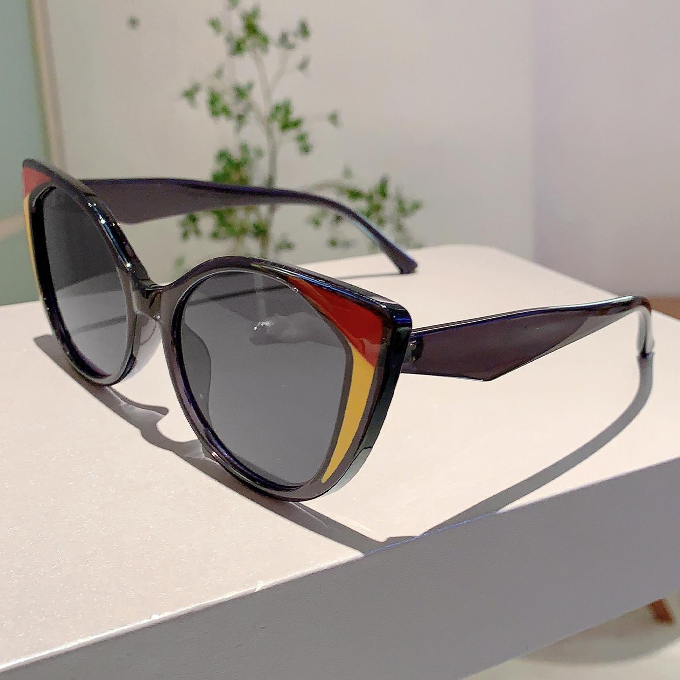 

Тенденции украшения в конфетных цветах Солнцезащитные очки Новинка Дизайнерские женские солнцезащитные очки «кошачий глаз» Стильный брендовый градиент Женские оттенки