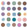 10/50 Cartoon Mandala Yoga Stickers Yoga Mandala Flowers Graffiti Stickers for DIY Luggage Laptop  Stickers