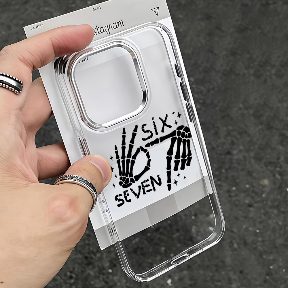 Phone Case 67 Six Seven for Xiaomi Mi 15 14T 14 12T 11T 11 Lite Poco M7 X7 X6 F5 F6 X5 X4 GT Pro 4G 5G Transparent Soft Cover