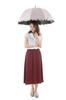 Okamoto Harajuku Store UV Cut Long Complete Sun Light Blocking Sun and Rain UV Protection Heat Manual Opening Heatstroke Sunburn Dome Fabric Lining
