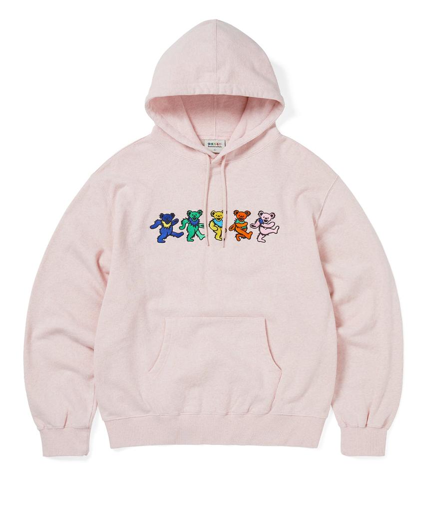 Gd Dancing Bears Hoodie Heather Pink