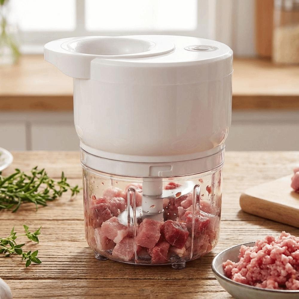 Rechargeable Food Processor Wireless Vegetable Grinder Easy Clean Mini Meat Grinder  Apartments