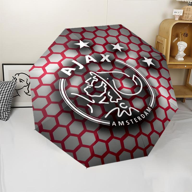 1pc Ajax FC Umbrella, Sun Protection, And UV Shielding. It Has Eight Sturdy Ribs for Outdoor Use And Perfect As a Holiday Gift