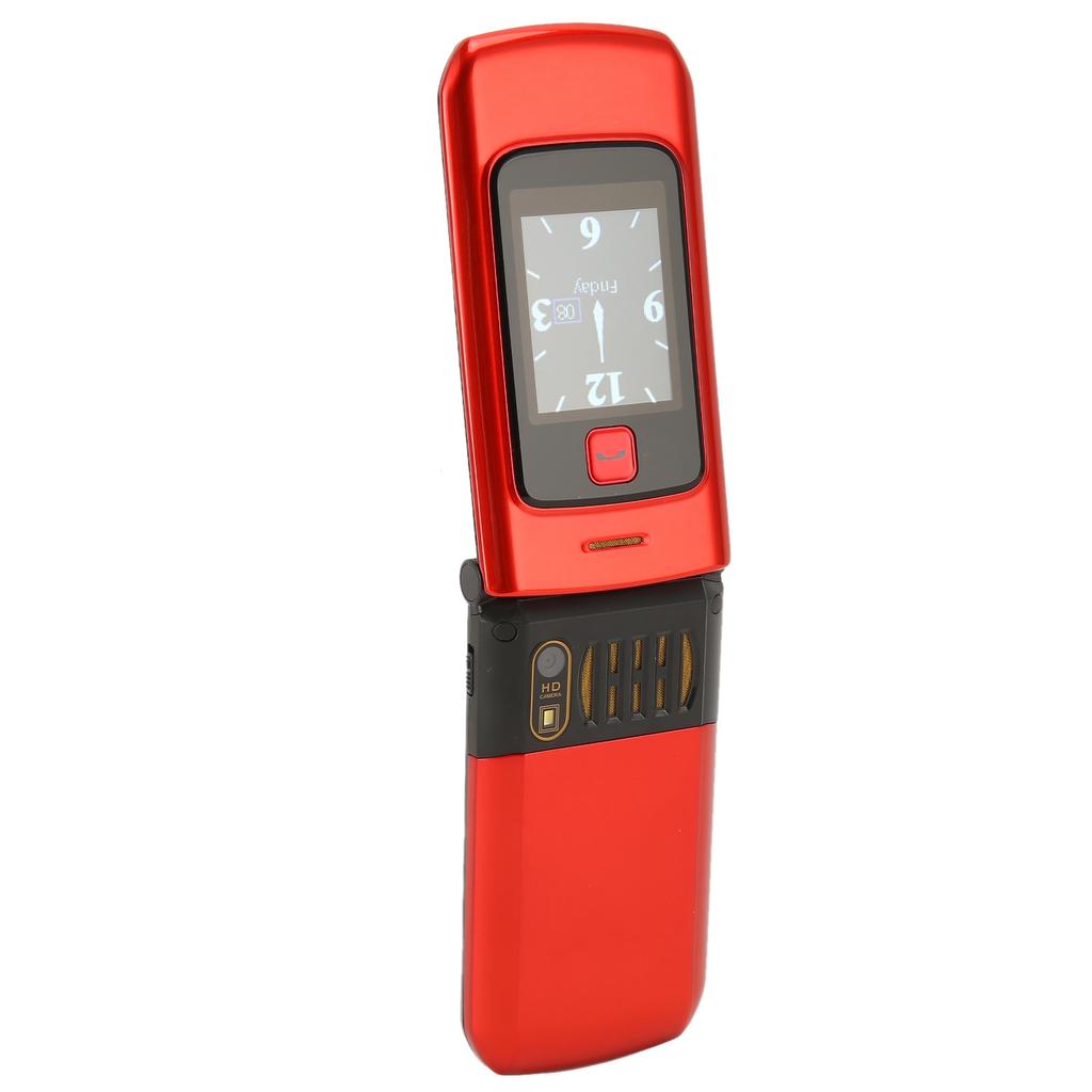 YEEMI K21+ 4G Klapphandy, große Taste, 2,6 Zoll, 1,77 Zoll, Doppelbildschirm, lauter Ton, 4800 mAh Akkugeschwindigkeit