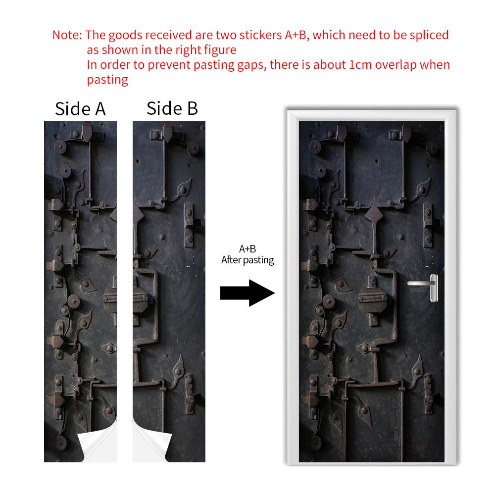 Cross-Border Self-Adhesive Removable Door & Wall Sticker for Rental Room Renovation.