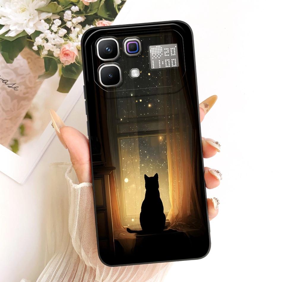 For Infinix Note 60 Pro Note60 Cute Cat Flower Cartoon Phone Case For Infinix Note 60 60Pro 5G Soft Silicone Covers Bumpers