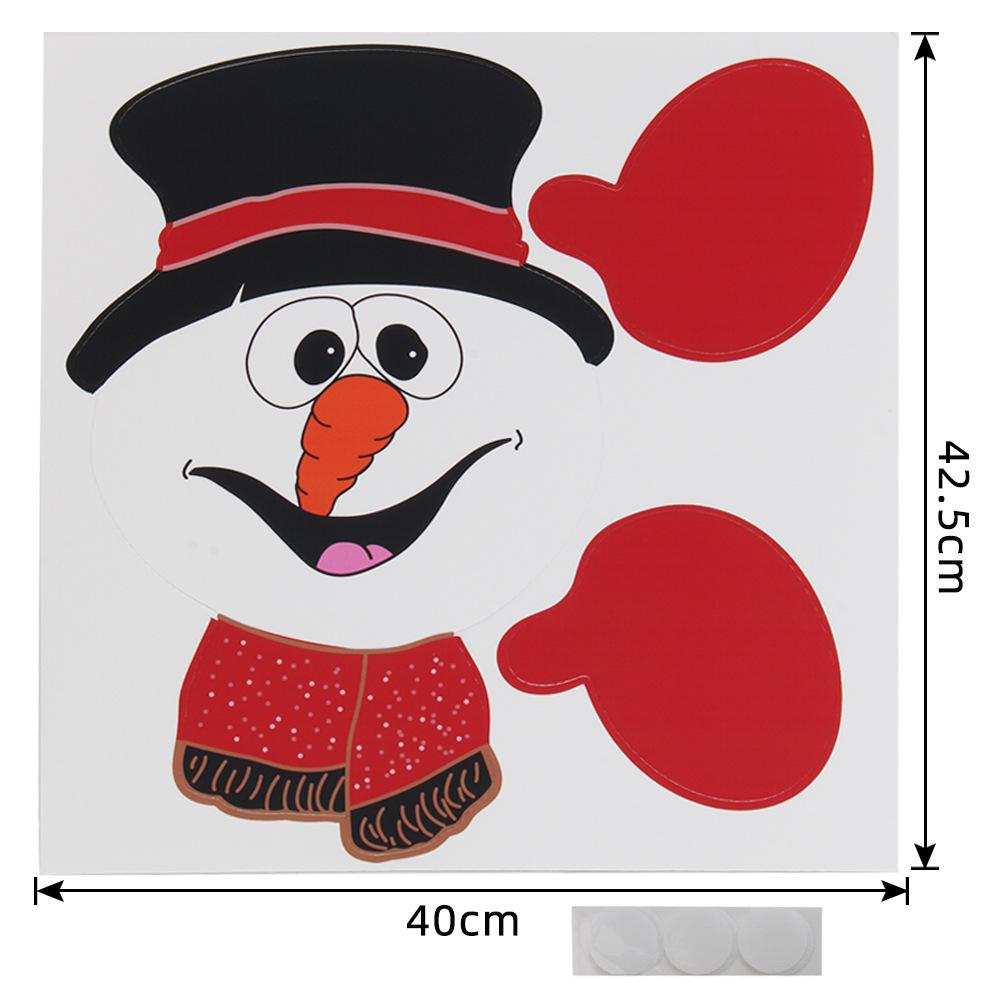 Popular Outdoor Christmas Fence Decoration: Santa Claus and Reindeer Peeking