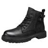 Men Ankle Boots Retro British High-top Men Boots Fashion High Quality Leather Shoes New Outdoor Men Motorcycle Boots